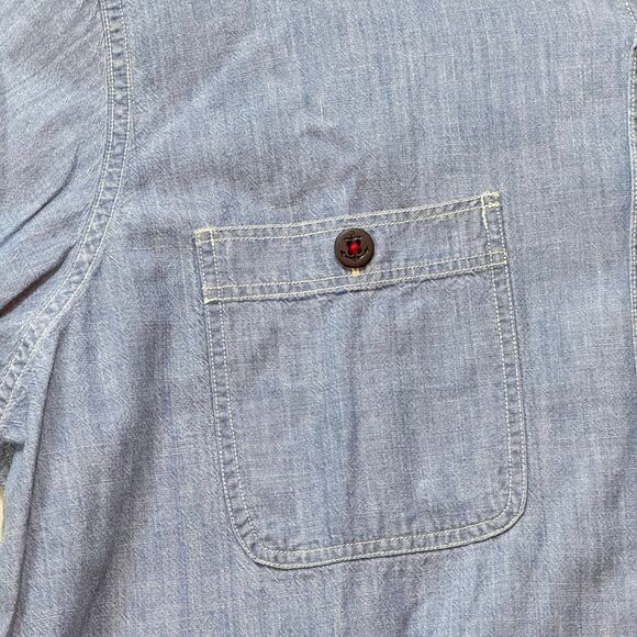 POLO Ralph Lauren Rare Shipyard Nautical Chambray Button-Up Denim Shirt Men's XL - Picture 7 of 16